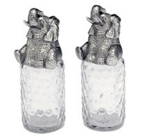 Arthur Court Elephant Salt and Pepper Shakers Set